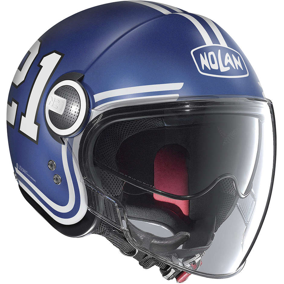 Motorcycle Helmet Jet Nolan N21 Visor QUATERBACK 085 Imperator Matt Blue