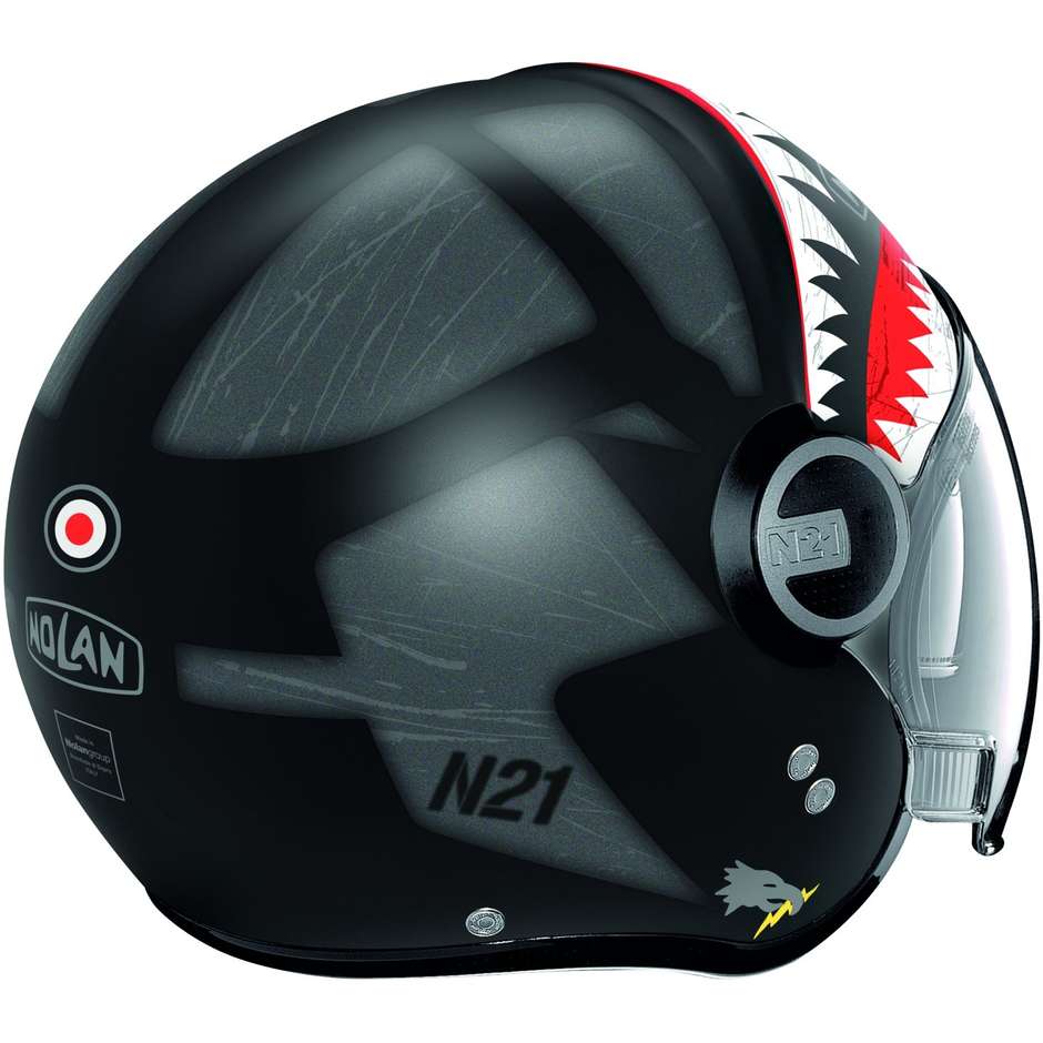 Motorcycle Helmet Jet Nolan N21 VISOR SKYDWELLER 092 Matt Black