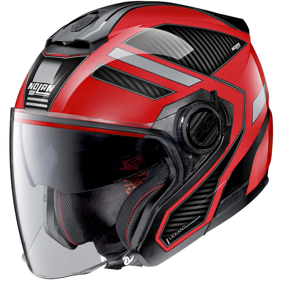 Motorcycle Helmet Jet Nolan N40.5 BELTWAY N-com 022 Corsa Red