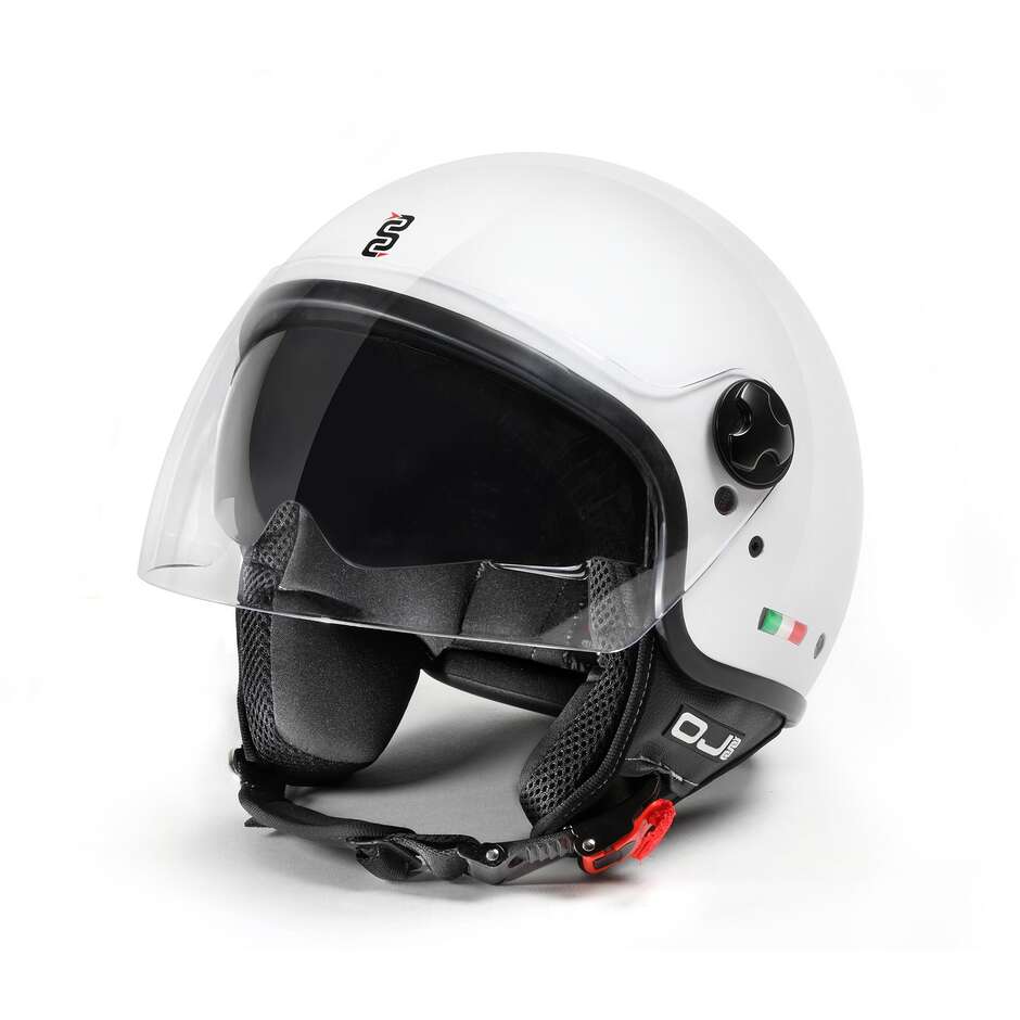 Motorcycle Helmet Jet OJ SENSO White Pearl