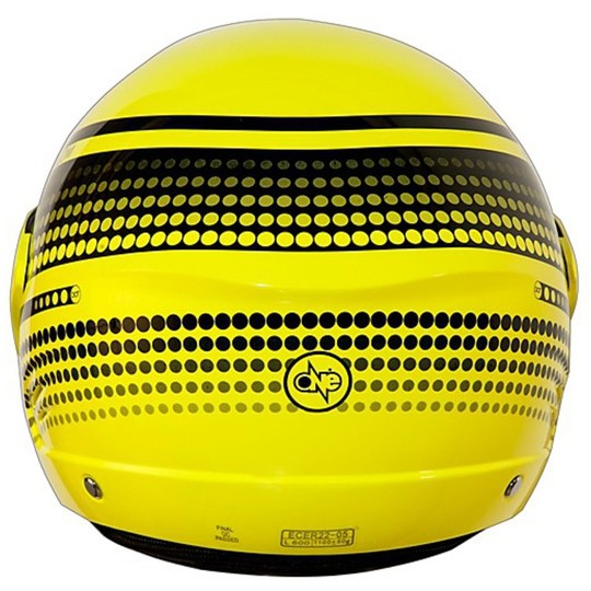 Motorcycle Helmet Jet One Micro Evo black Neckroll Detachable Yellow Fluo Log in All saddle