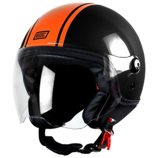 Motorcycle Helmet Jet Origin My Dandy Black Orange