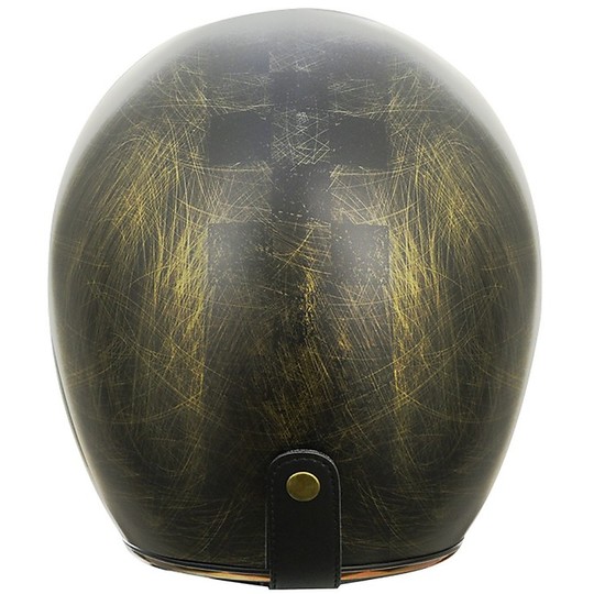 Motorcycle Helmet Jet Origin Primo Vintage Custom Bronze Matt Chess