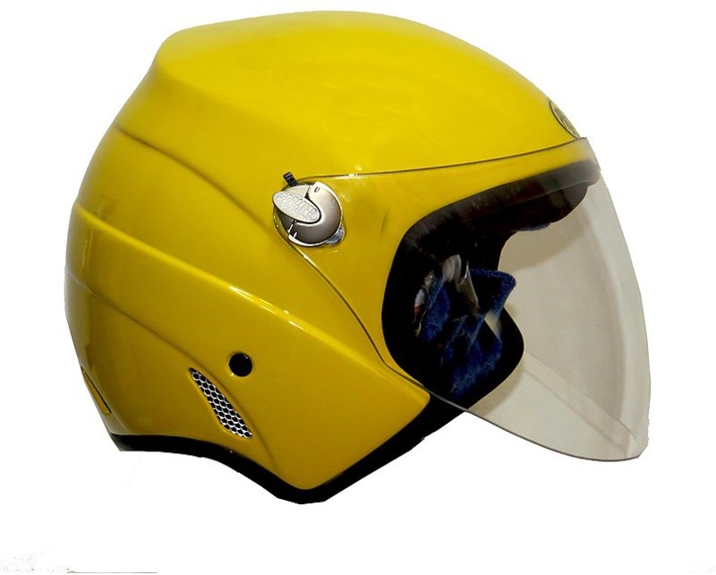 Motorcycle Helmet Jet Premier City Fly Fiber Monocolore U12 Yellow For