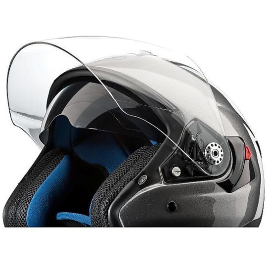 Motorcycle Helmet Jet Premier JT4 Touring visor Long Gloss Black