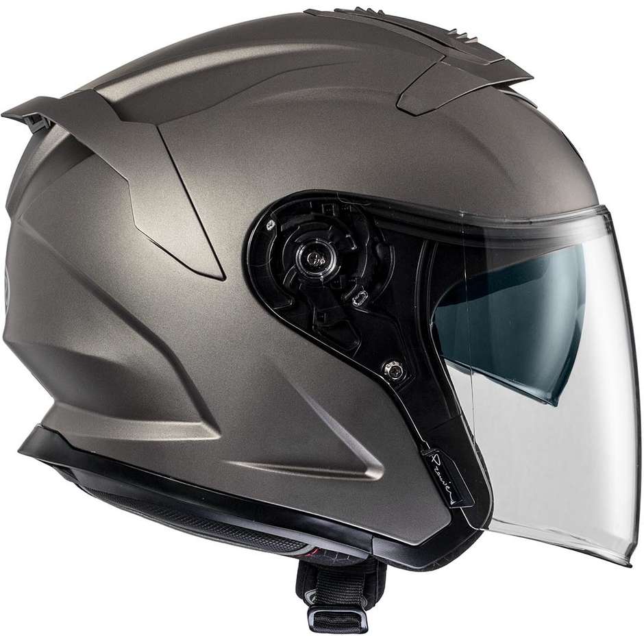 Motorcycle Helmet Jet Premier JT5 U17BM Titanium Matt