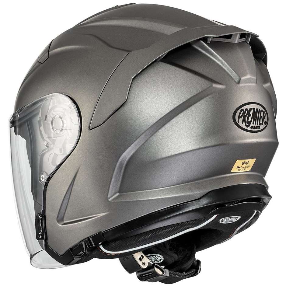 Motorcycle Helmet Jet Premier JT5 U17BM Titanium Matt