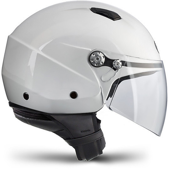 Motorcycle Helmet Jet Premier Scooby Tiny White Gloss