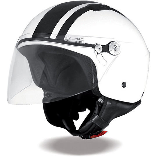 Motorcycle Helmet Jet Premier Scooby Wee Multi ED8 White