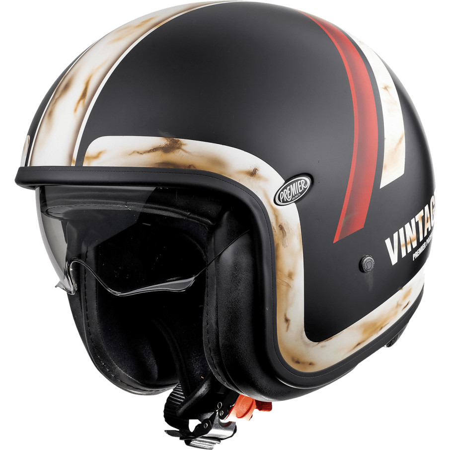 Motorcycle Helmet Jet Premier VINTAGE DO 92 OS BM Matt