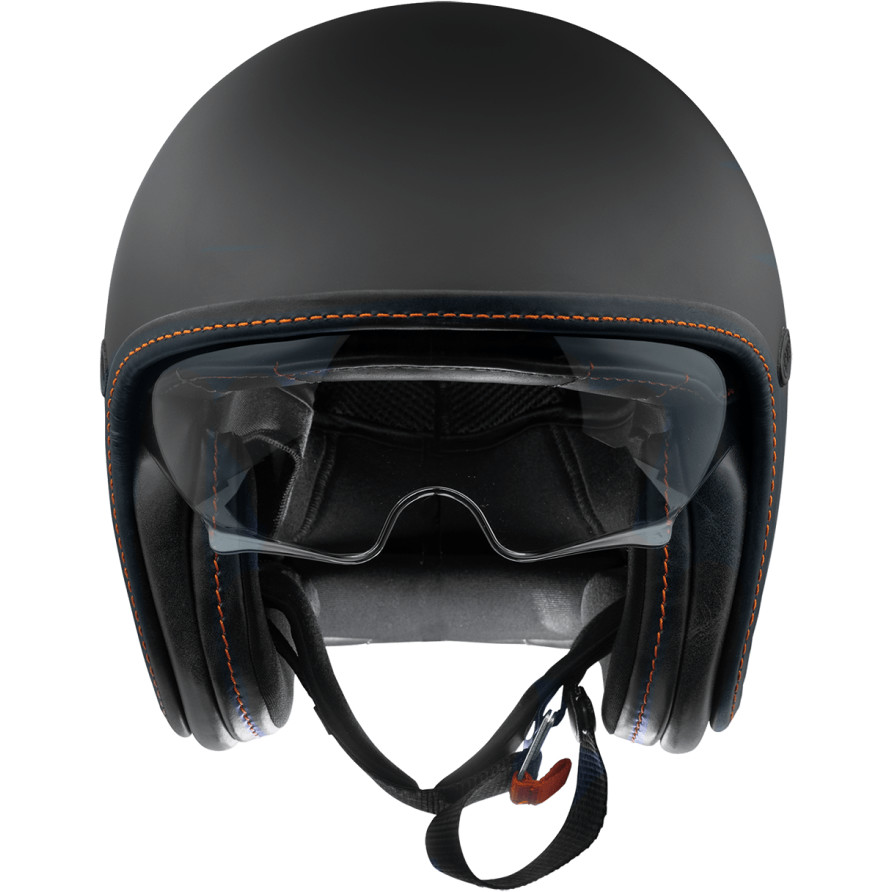 Motorcycle Helmet Jet Premier VINTAGE PLATINUM ED. U9BM Orange Sewing Matt
