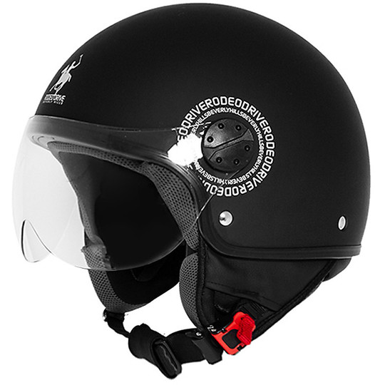 Motorcycle helmet Jet Rodeo Drive RD104 Flash Black Matt
