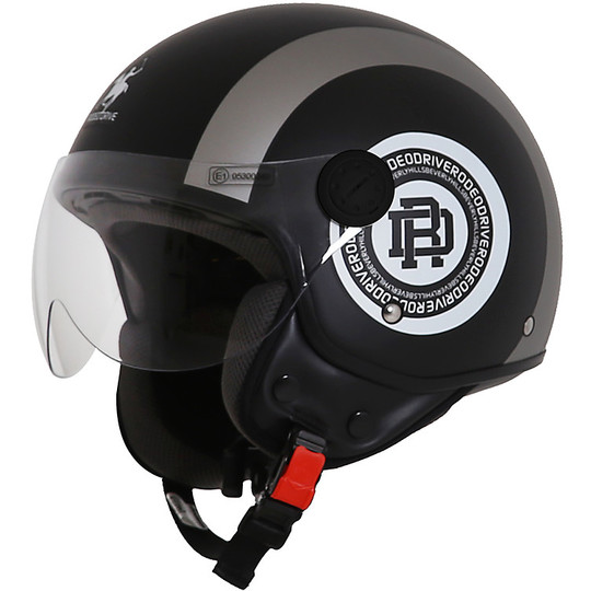 Motorcycle helmet Jet Rodeo Drive RD105 Bands Matte Black gray