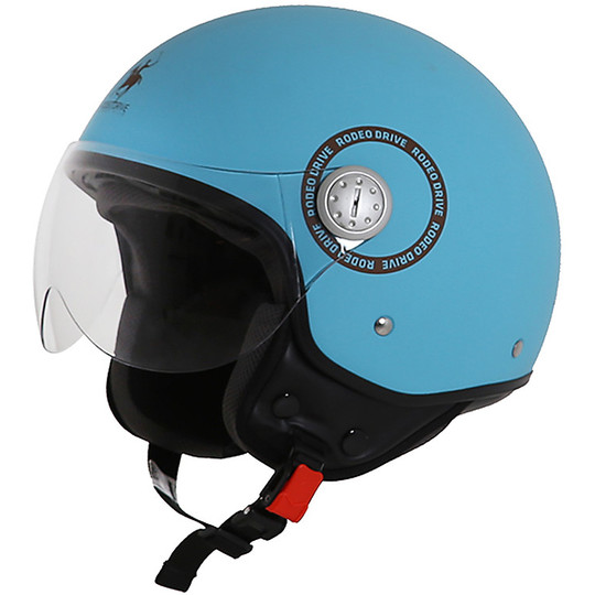 Motorcycle helmet Jet Rodeo Drive RD105 Plus Aqua Green