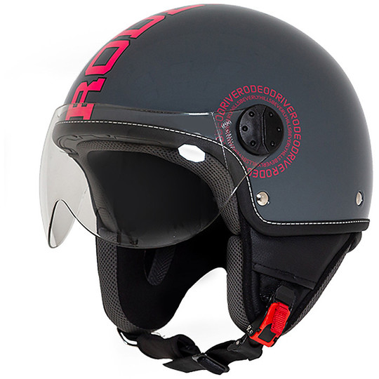 Motorcycle helmet Jet Rodeo Drive RD112 Gray Fuxia