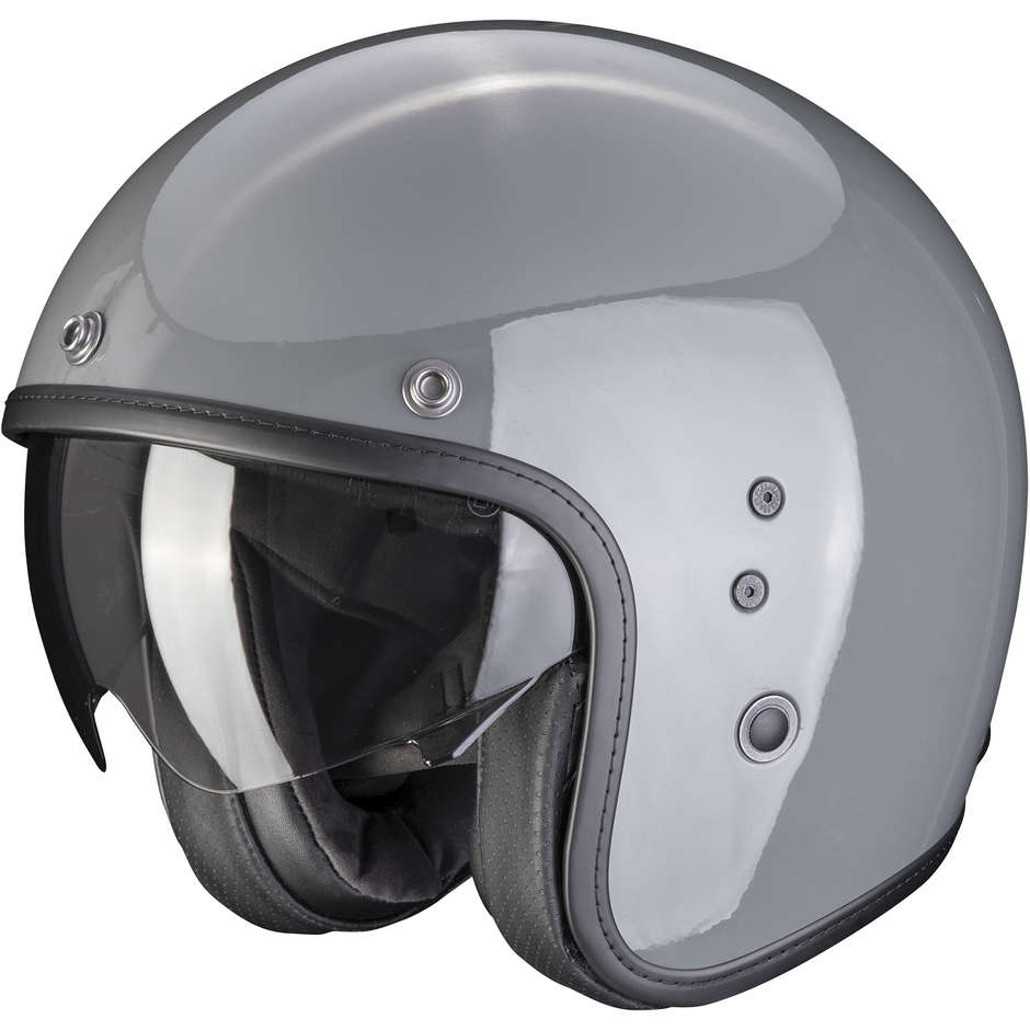 Motorcycle Helmet Jet Scorpion BELFAST EVO SOLID Gray Cement