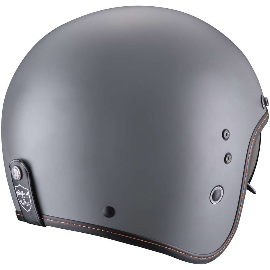 Motorcycle Helmet Jet Scorpion BELFAST EVO SOLID Gray Cement