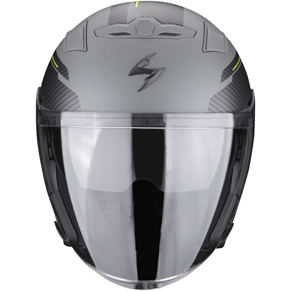 Motorcycle Helmet Jet Scorpion EXO-230 FENIX Matt Gray Black Cement