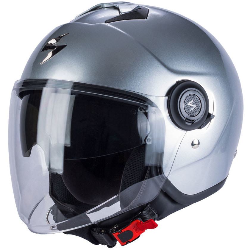 Motorcycle Helmet Jet Scorpion EXO-CITY SOLID Silver
