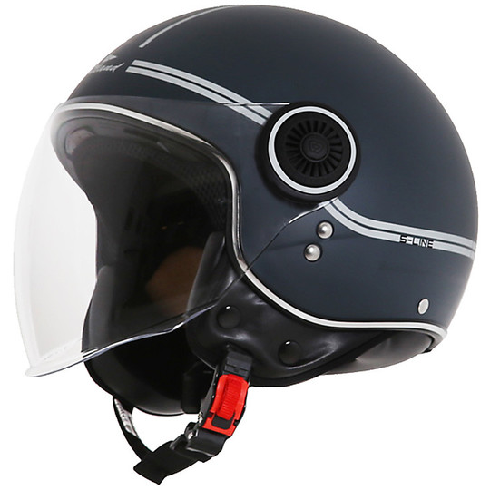 Motorcycle Helmet Jet Scotland Fashion Visor Titanium White