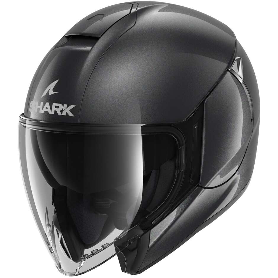 Motorcycle Helmet Jet Shark CITYCRUISER BLANK Grey