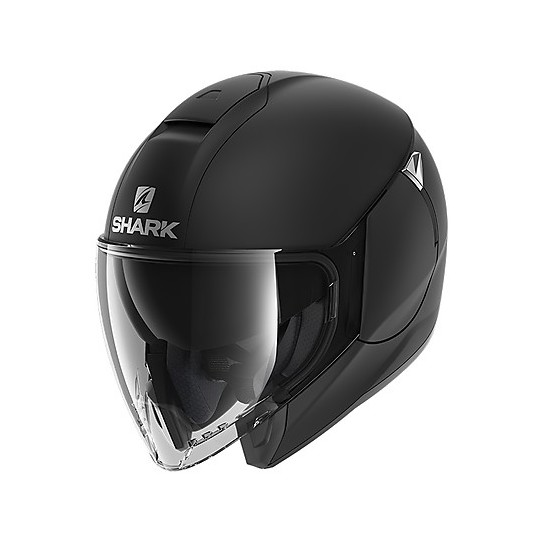 Motorcycle Helmet Jet Shark CITYCRUISER Blank Mat Matt Black