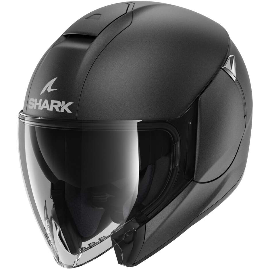 Motorcycle Helmet Jet Shark CITYCRUISER BLANK Mat Matt Gray