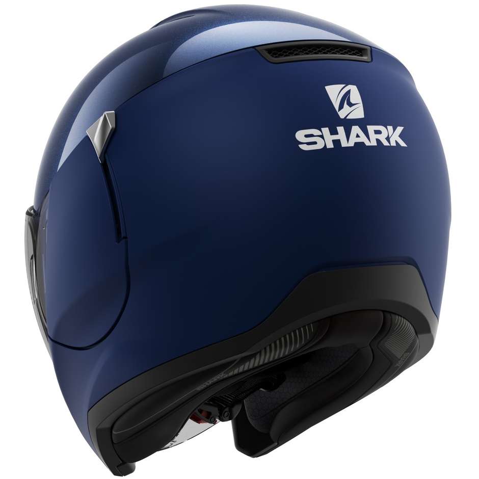 Motorcycle Helmet Jet Shark CITYCRUISER DUAL Blank Dark Blue Glossy