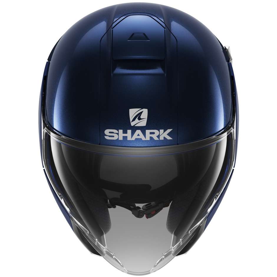 Motorcycle Helmet Jet Shark CITYCRUISER DUAL Blank Dark Blue Glossy