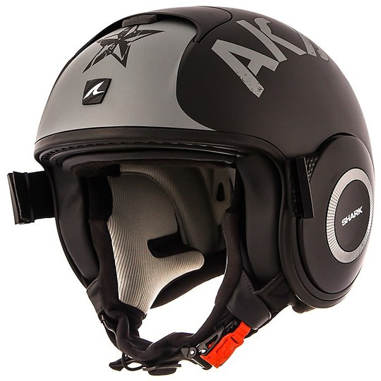 Motorcycle Helmet Jet Shark DRAK SOYOUZ Mat Grey Black
