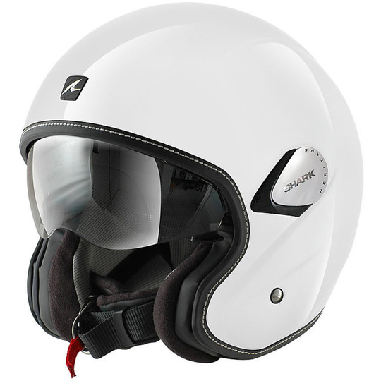 Motorcycle helmet Jet Shark HERITAGE SKULL White Red