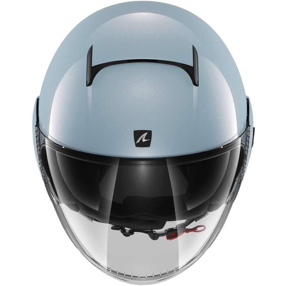 Motorcycle Helmet Jet Shark NANO BLANK Pearl Blue
