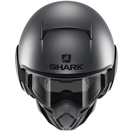 Motorcycle Helmet Jet Shark STREET-DRAK Neon Matt Anthracite