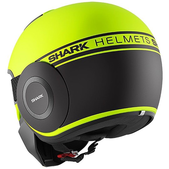Motorcycle Helmet Jet Shark STREET-DRAK Neon Yellow Fluo Matte
