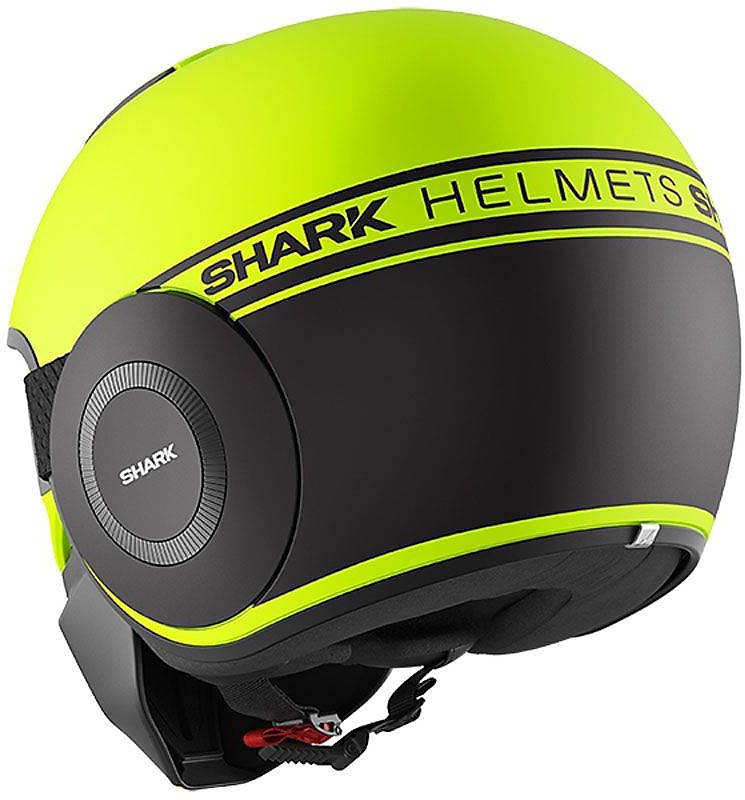 Motorcycle Helmet Jet Shark STREET-DRAK Neon Yellow Fluo Matte For Sale