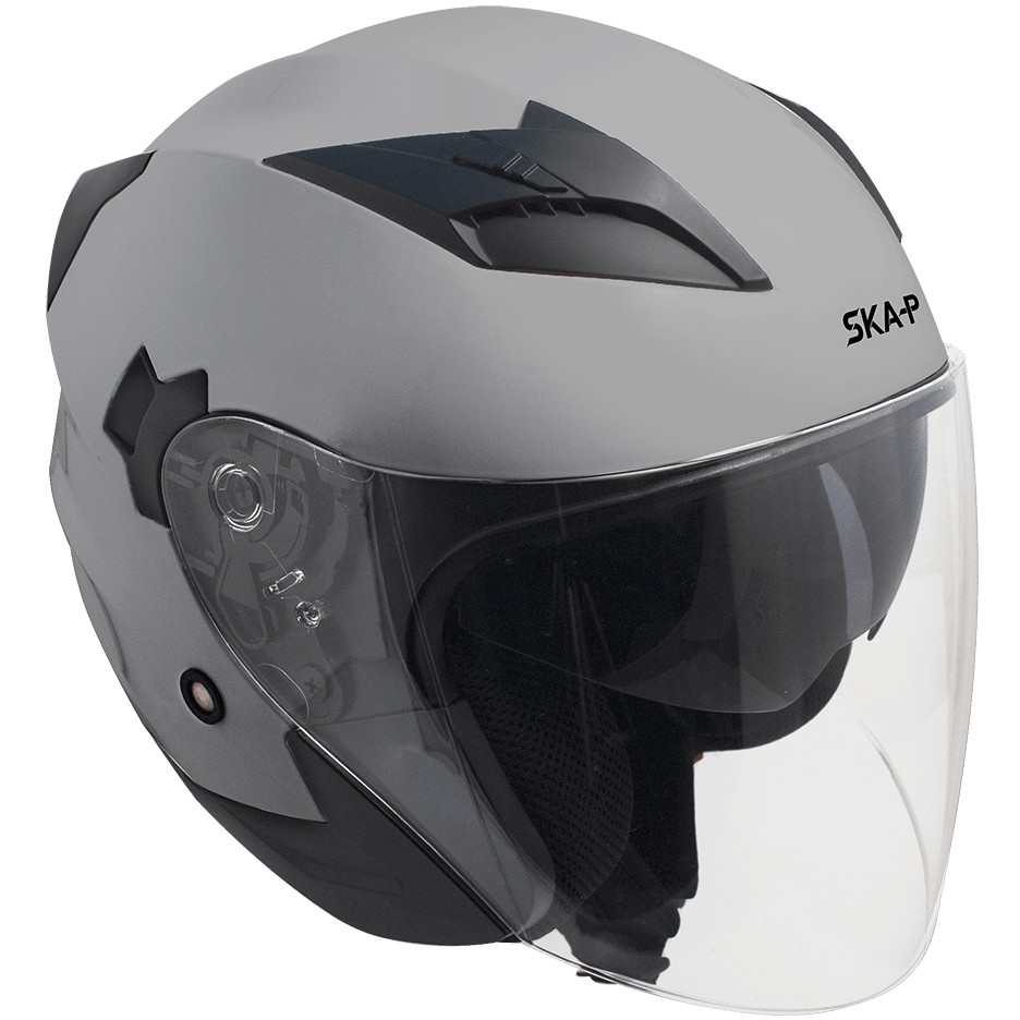 Motorcycle Helmet Jet Ska-p 1PH BOLT MONO Grey 