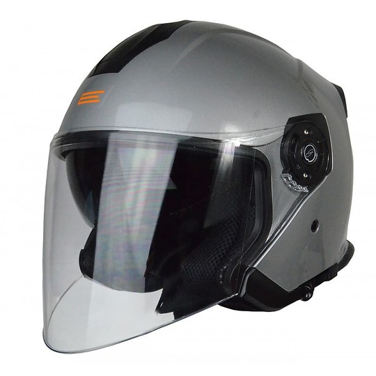 Motorcycle Helmet Jet Source Palio Double Visor Silver