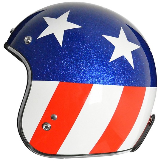 Motorcycle Helmet Jet Source Prime Vegas Blue White Red