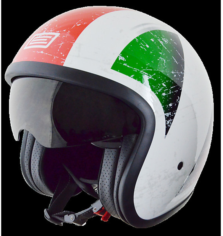 Motorcycle Helmet Jet Sprint Vintage Origin Italy Relic With visor