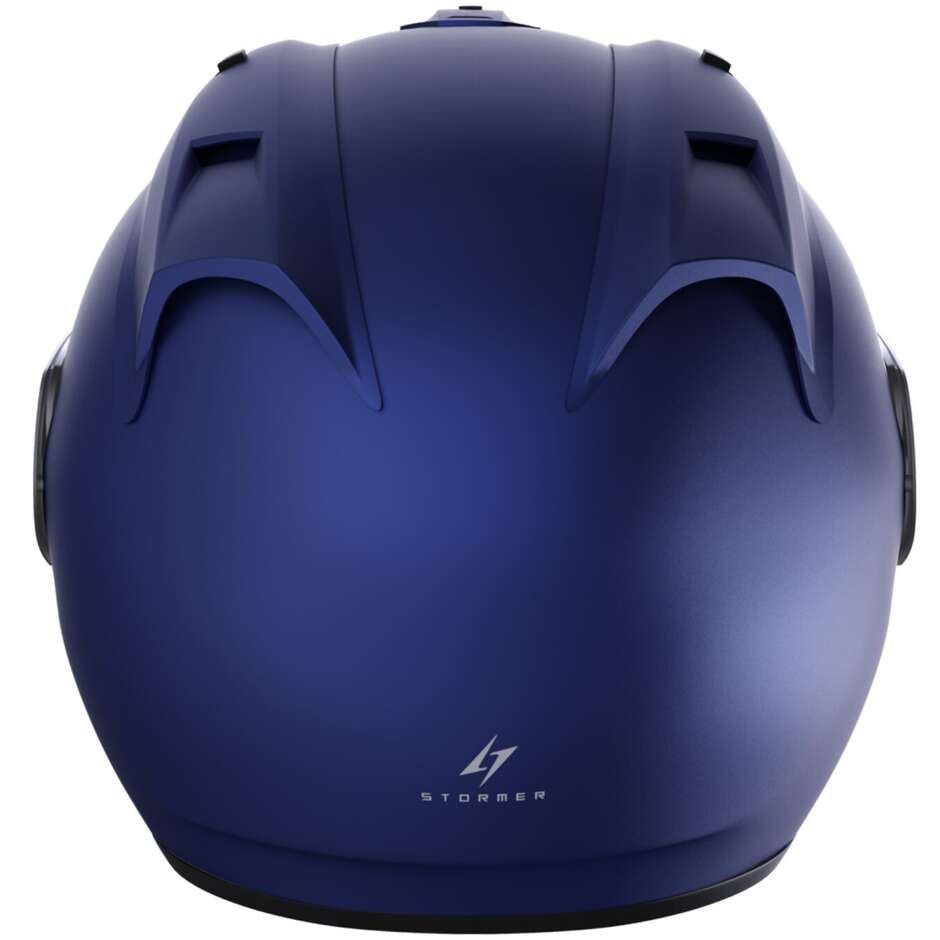 Motorcycle Helmet Jet Stormer SUN EVO 2.0 Solid Royal Blue Matt
