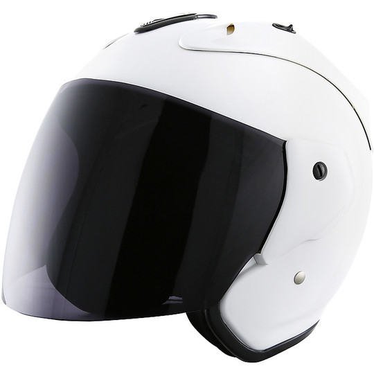Motorcycle Helmet Jet Stormer SUN EVO White