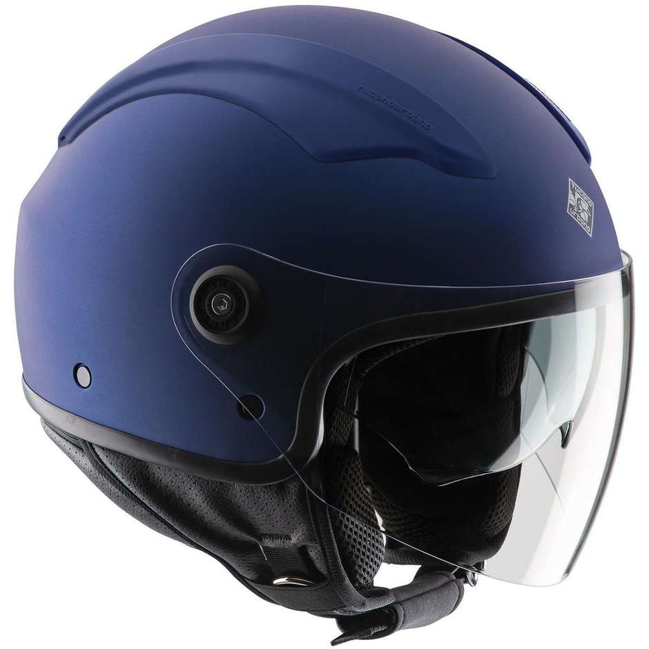 Motorcycle Helmet Jet Tucano Urbano EL TOP Blue Infinite Opaque