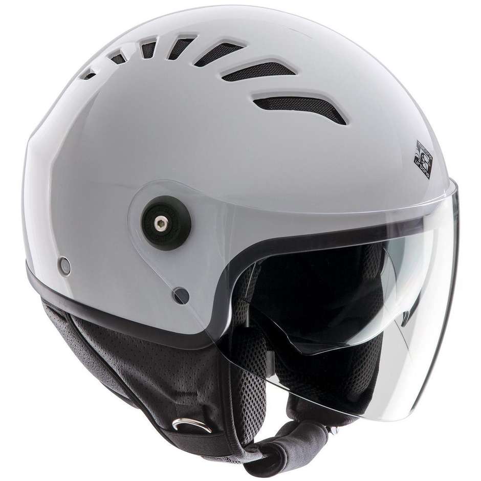Motorcycle Helmet Jet Tucano Urbano EL TOP Glossy Ice White