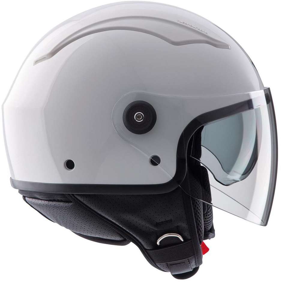 Motorcycle Helmet Jet Tucano Urbano EL TOP Glossy Ice White