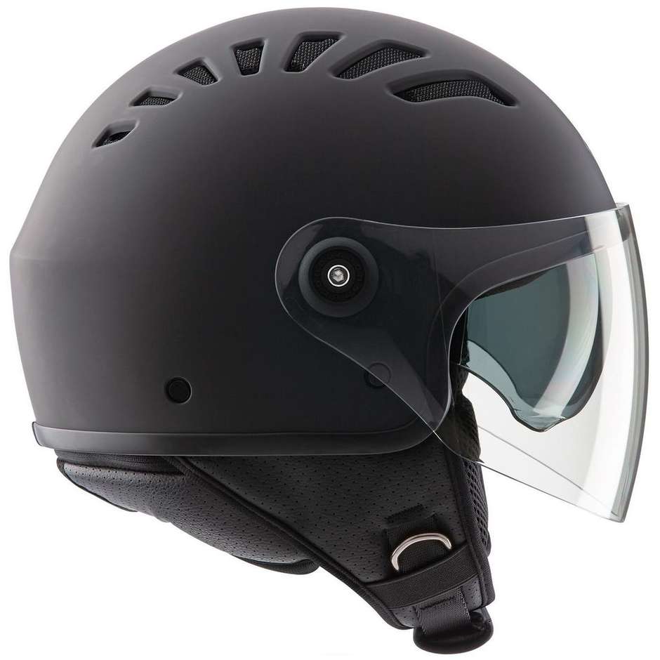 Motorcycle Helmet Jet Tucano Urbano EL TOP Matt Charcoal Gray