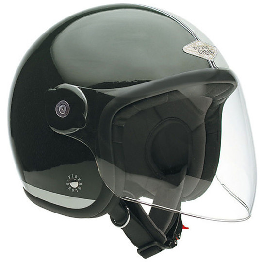 Motorcycle Helmet Jet Tucano Urbano EL'MET Fiber Bicolor Green