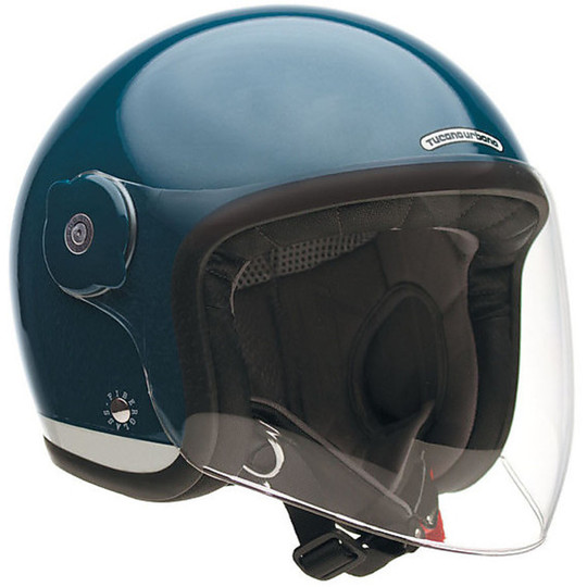 Motorcycle Helmet Jet Tucano Urbano EL'MET Fiber Deep Blue
