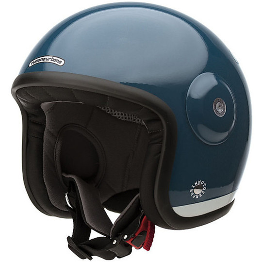 Motorcycle Helmet Jet Tucano Urbano EL'MET Fiber Deep Blue