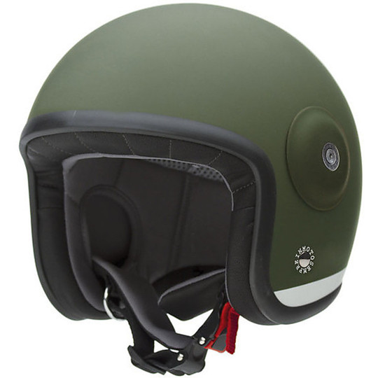 Motorcycle Helmet Jet Tucano Urbano EL'MET Fiber Green Opaque