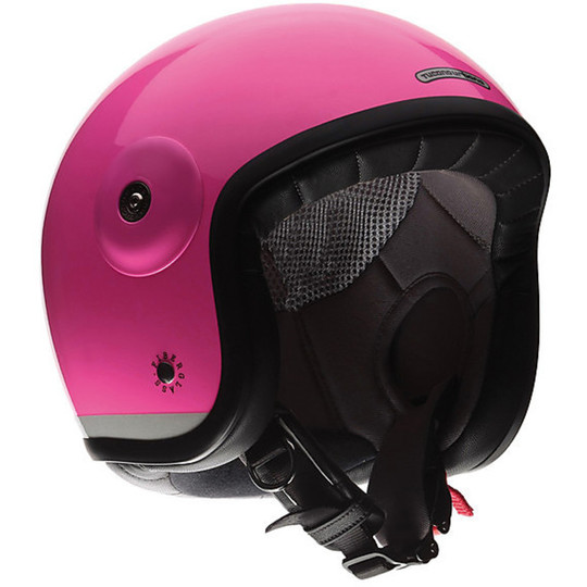 Motorcycle Helmet Jet Tucano Urbano EL'MET Fiber Rose Fluo